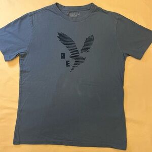 American Eagle Outfitters Blue Eagle Tee Super Soft Small